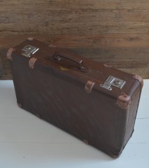 Vintage bruine reiskoffer